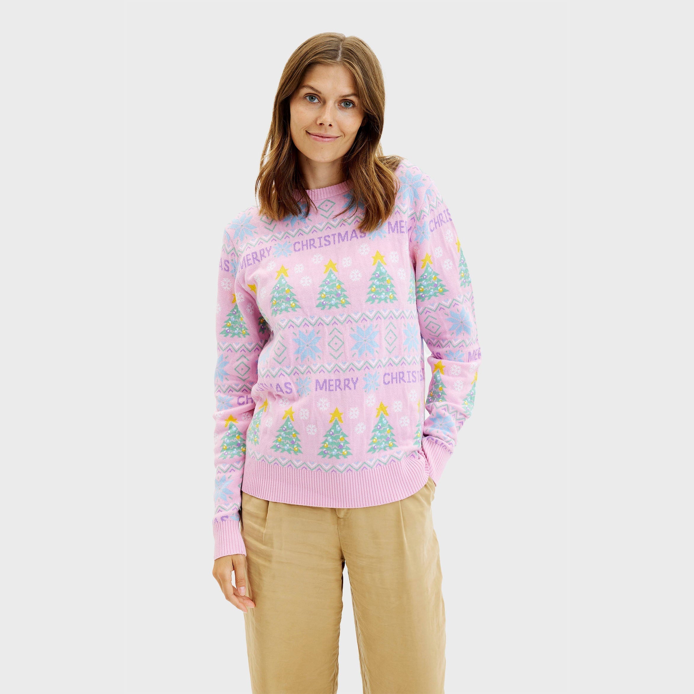 The Pink Christmas Sweater β Women